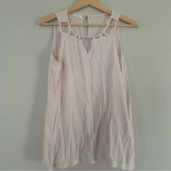 🦋 Maurices Blush Pink Sleeveless Tank Top Blouse Summer Casual XL - Picture 1 of 6